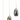 NLCB - Hera 3 Light LED Bar Pendant, Smoked