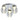 NLCB - Hera 3 Light LED Semi Flush, Clear
