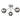 NLCB - Kugel 3 Light Semi Flush Smoked Glass