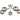 NLCB - Kugel 5 Light Semi Flush Smoked Glass