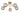 NLCB - Kugel 5 Light Semi Flush Cognac Glass