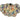 NLCB - Folla 4 Light Semi Flush Iridescent Glass