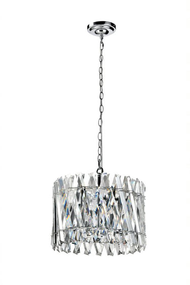 Nevarra 6 Light Polished Chrome & Clear Crystal Dual Mount