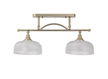 Bexley Bar/Flush 2 Light Antique Brass