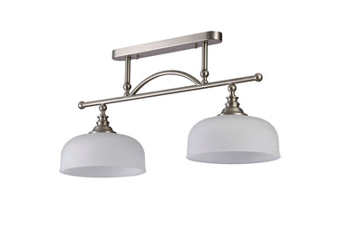 Bexley Bar/Flush 2 Light Satin Nickel
