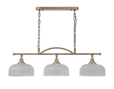 Bexley Bar/Flush 3 Light Antique Brass