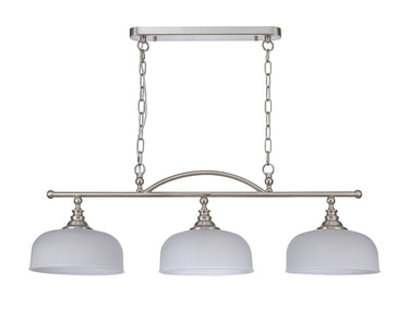 Bexley Bar/Flush 3 Light Satin Nickel