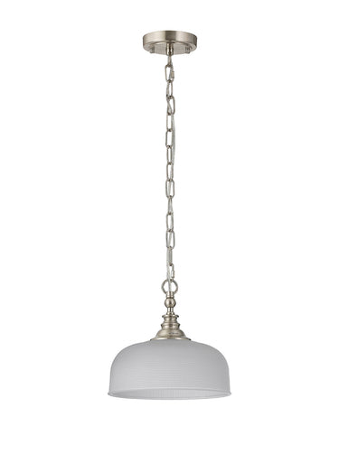Bexley Pendant/Flush 1 Light Satin Nickel