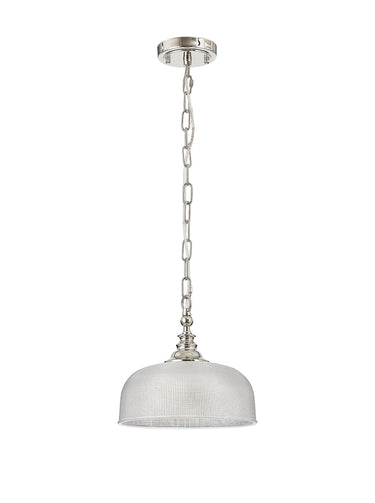 Bexley Pendant/Flush 1 Light Polished Nickel