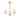 A2 - Borough 3 Light Semi Flush Brushed Brass