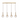 A2 - Borough 4 Light Linear Pendant Brushed Brass