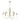Cabana 10 Light Pendant Cream Gold