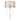 Cortez Wall Lamp Antique Silver & Mink Satin Shade