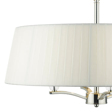 Cristin 4 Light Pendant Polished Nickel C/W Shade