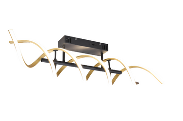 Sequence LED Flush Black / Matt Brass