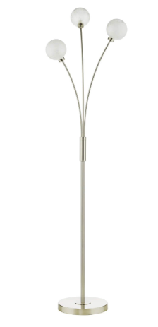 Avari 3 Light Floor Lamp Satin Brass