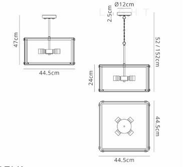 Enix 4 Light Pendant