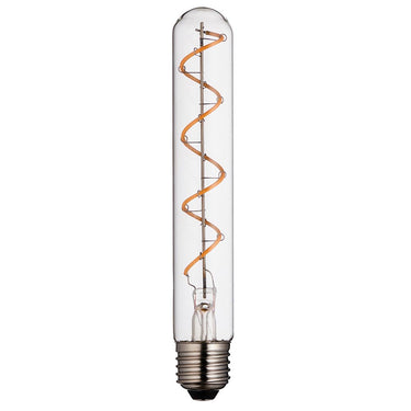 E27 LED 4 Watt Tubular Spiral Clear LED Dimmable