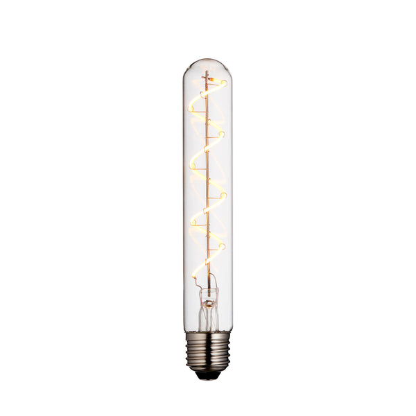 E27 LED 4 Watt Tubular Spiral Clear LED Dimmable