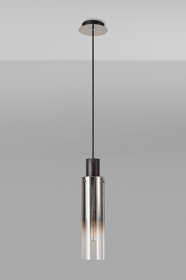 Manhattan Single Slim Pendant Black