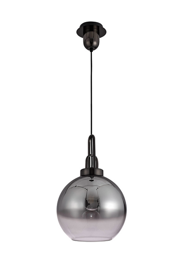 Arlington Faded Smoked Pendant & Black Chrome Suspension