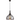 A1 - Arlington Faded Smoked Pendant & Black Chrome Suspension