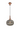 A1 - Arlington Smoked Pumpkin Ribbed Glass & Copper Suspension