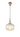 A1 - Arlington Champagne Pumpkin Ribbed Glass & Copper Suspension