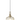 A1 - Arlington Champagne Pumpkin Ribbed Glass & Brass Gold Suspension