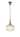 A1 - Arlington Champagne Pumpkin Ribbed Glass & Brass Gold Suspension