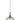 A1 - Arlington Champagne Pumpkin Ribbed Glass & Polished Black Chrome Suspension