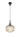 A1 - Arlington Champagne Pumpkin Ribbed Glass & Polished Black Chrome Suspension
