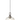 A1 - Arlington Clear Pumpkin Ribbed Glass & Aged Pewter Suspension