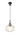 A1 - Arlington Clear Pumpkin Ribbed Glass & Aged Pewter Suspension