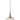 A1 - Arlington Champagne Pumpkin Ribbed Glass & Aged Pewter Suspension