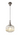 A1 - Arlington Champagne Pumpkin Ribbed Glass & Antique Silver Suspension