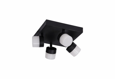 Miko 4 Light Plate Sand Black IP44