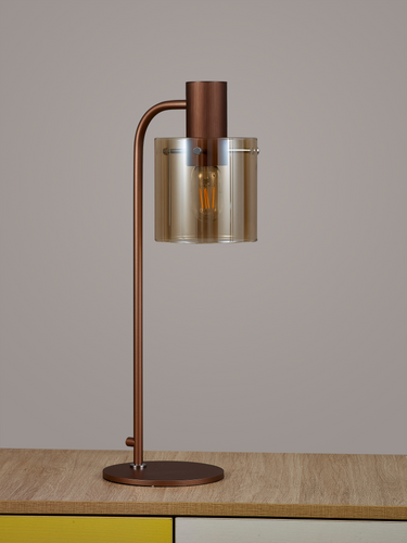 Manhattan Large Table Lamp Mocha