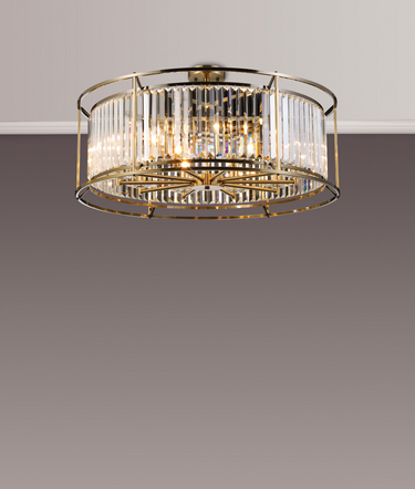 Dynasty 10 Light Dual Mount Pendant Antique Brass