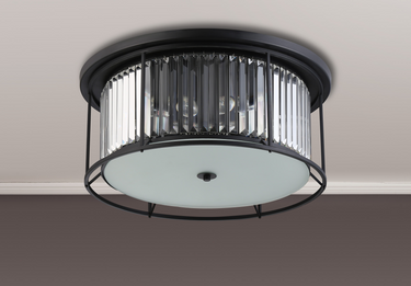 Dynasty 6 Light Flush Satin Black