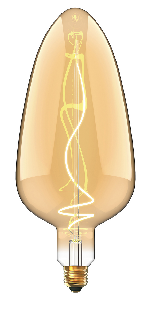 ES (E27) Decolamp LED Bullet 4W Amber Dimmable