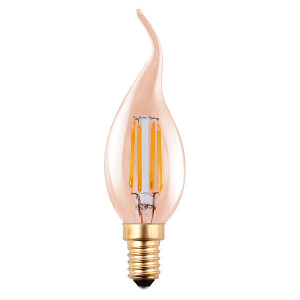 SES (E14) Candle (Flame Tip) LED 4W Tinted Dimmable