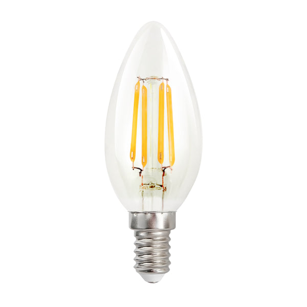 SES (E14) Candle LED 4.5W Clear Dimmable