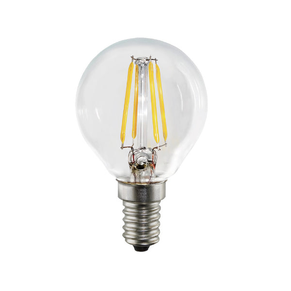 SES (E14) G45 LED 4W Clear Dimmable