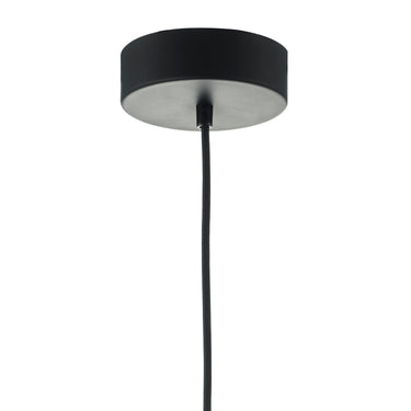 Enoch Pendant LED Black & Satin Chrome