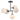 Euan 5lt Semi Flush Black & Opal Glass