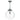 Fairfax Large Single Pendant in Chrome with Clear Glass