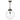 Fairfax Large Single Pendant Antique Brass with Clear Glass