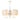 Flemish 5 Light Pendant Cream C/W Shades