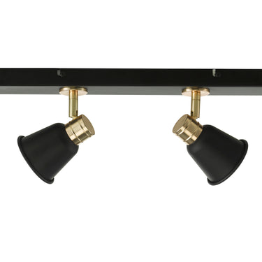 Fry 4 Light Bar Black & Rose Gold